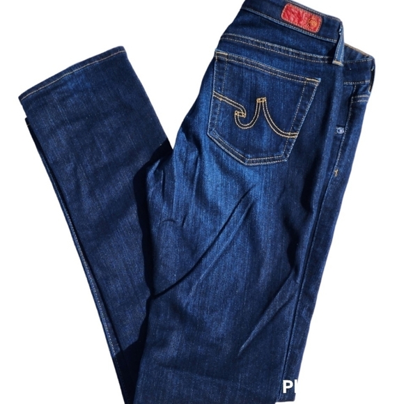 AG Adriano Goldschmeid Jeans The Stevie Slim Straight Dark Wash Size 26 - Picture 4 of 5